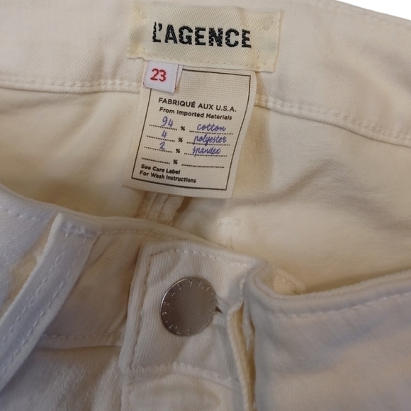 L'agence Joplin Flare Denim 3 pocket, Zip & Button Closure Size 23 - Picture 7 of 14
